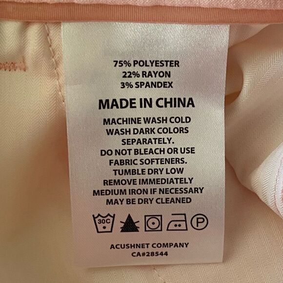 FootJoy Men's Performance Golf Seersucker Shorts Quartz Pink. Size 30. NWT - Picture 10 of 10